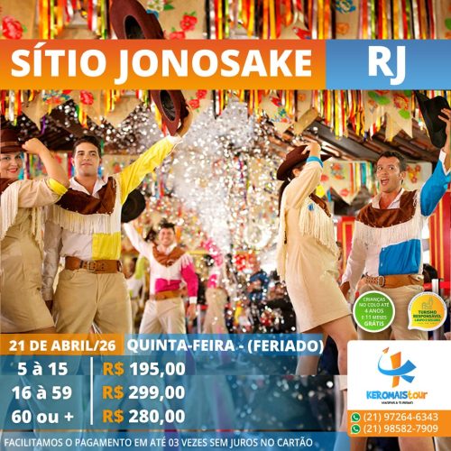 PASSEIO PARA SÍTIO JONOSAKE/RJ